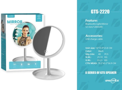آینه اسپیکر بلوتوثی قابل حمل مدل GTS 2220